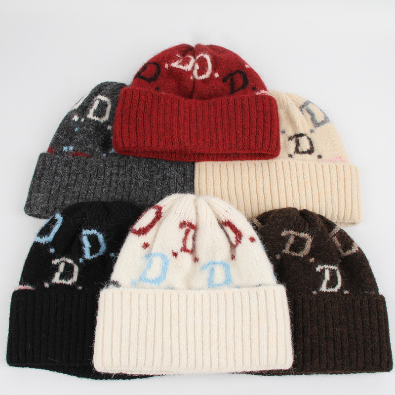 Jacquard Knit Beanie Hat Color - Beanie Cuffed Knit recension och pris