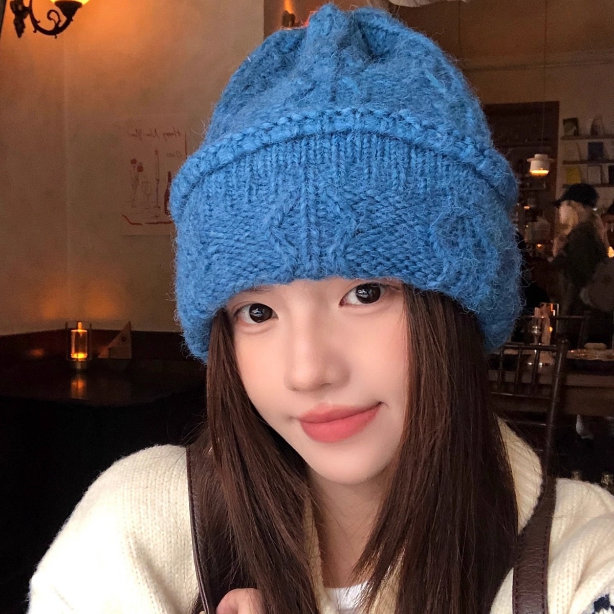 Cream Cable Knit Beanie Women  - Beanie Cuffed Knit recension och pris