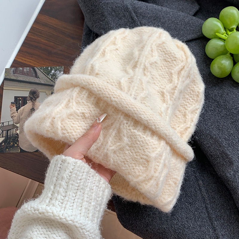 Cream Cable Knit Beanie Women  - Beanie Cuffed Knit recension och pris