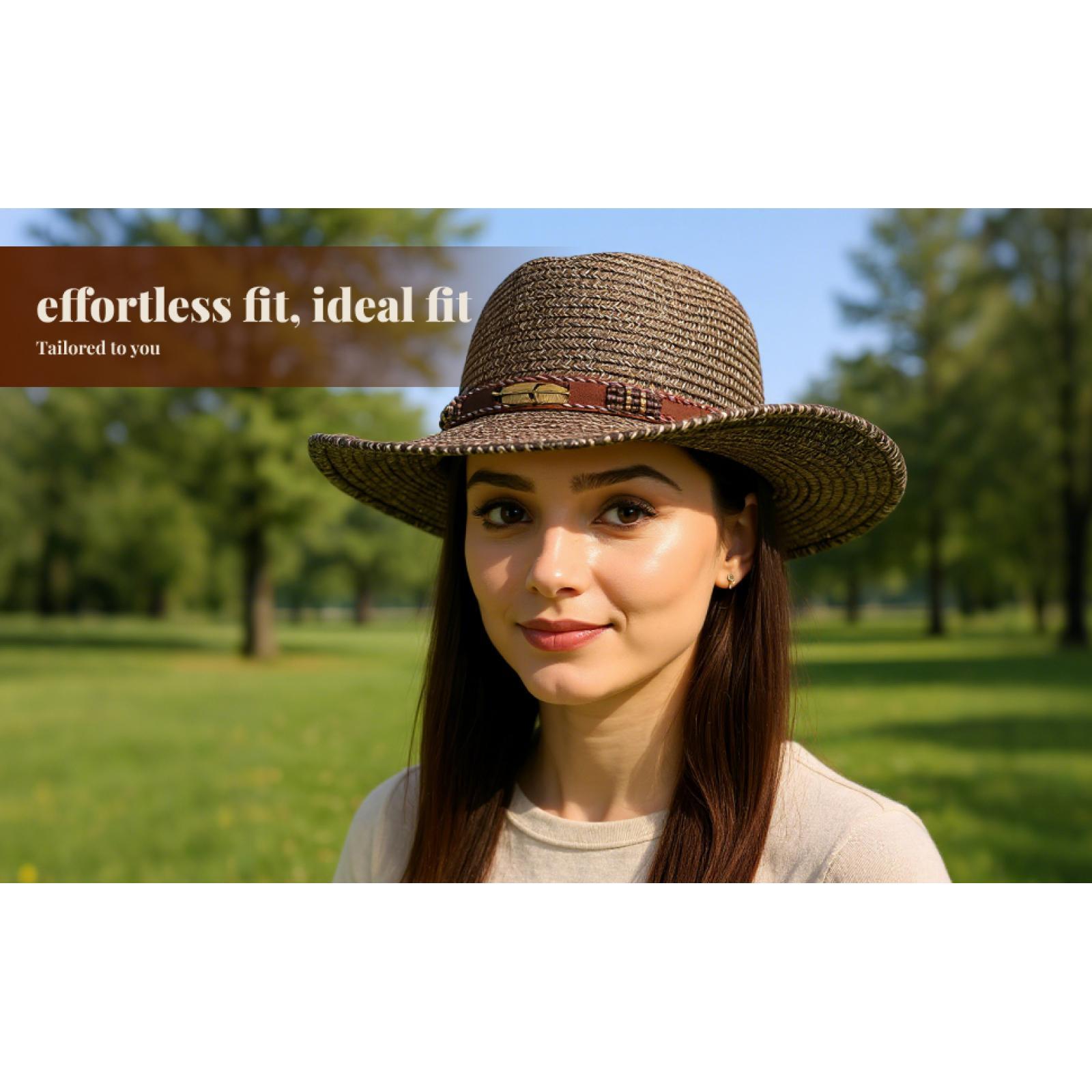 Unisex Mens Womens Sun Hat Wid - Cowboy Hat Straw recension och pris